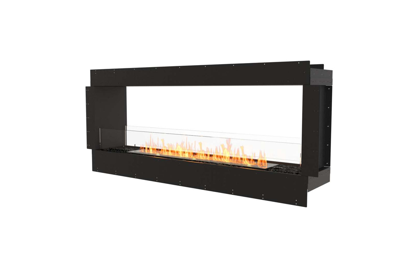 EcoSmart - Flex Fireplace 68DB - Double Sided - Black