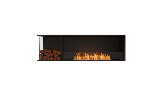 EcoSmart - Flex Fireplace 68LC.BXL - Left Corner - Black