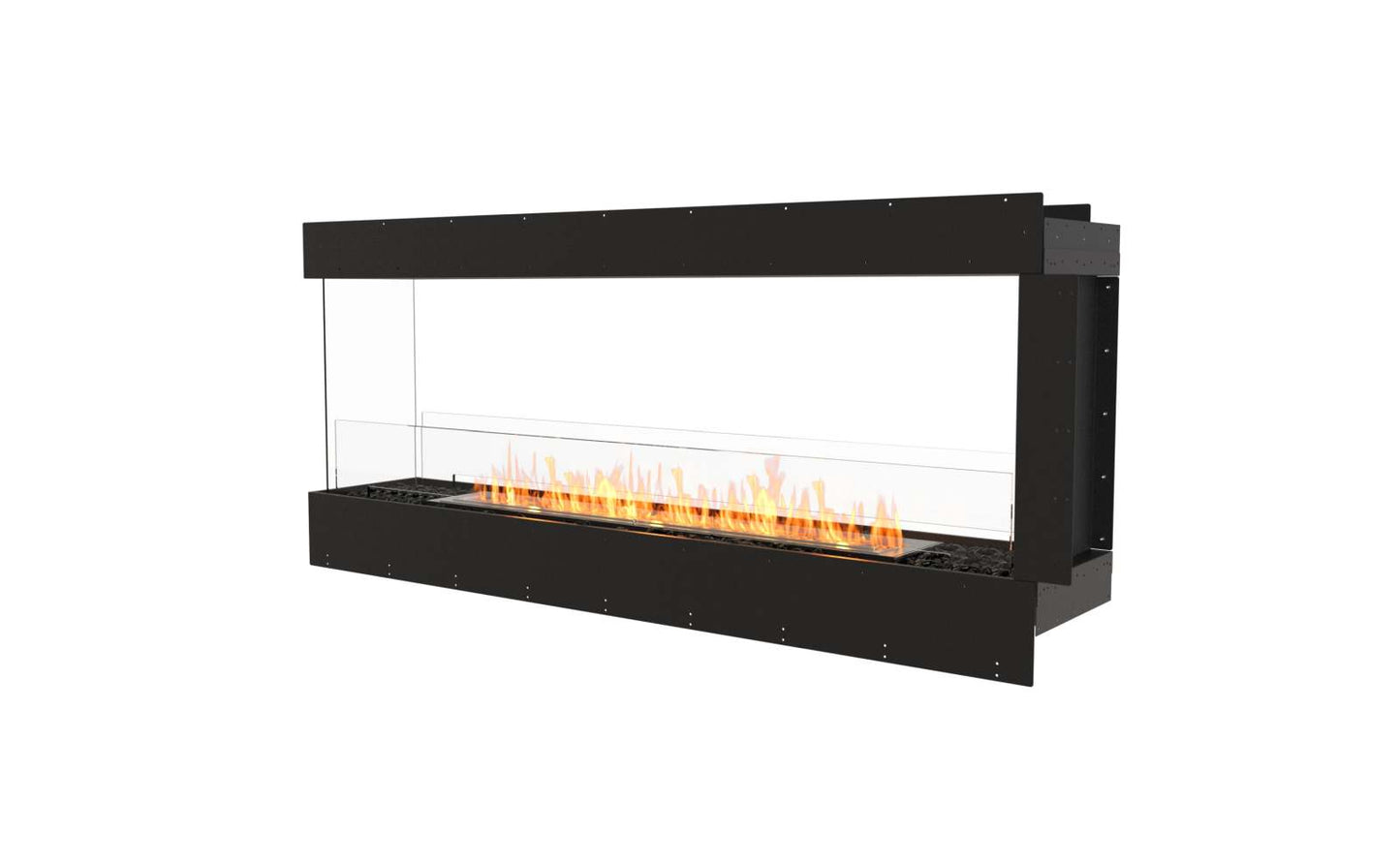 EcoSmart - Flex Fireplace 68PN - Peninsula - Black