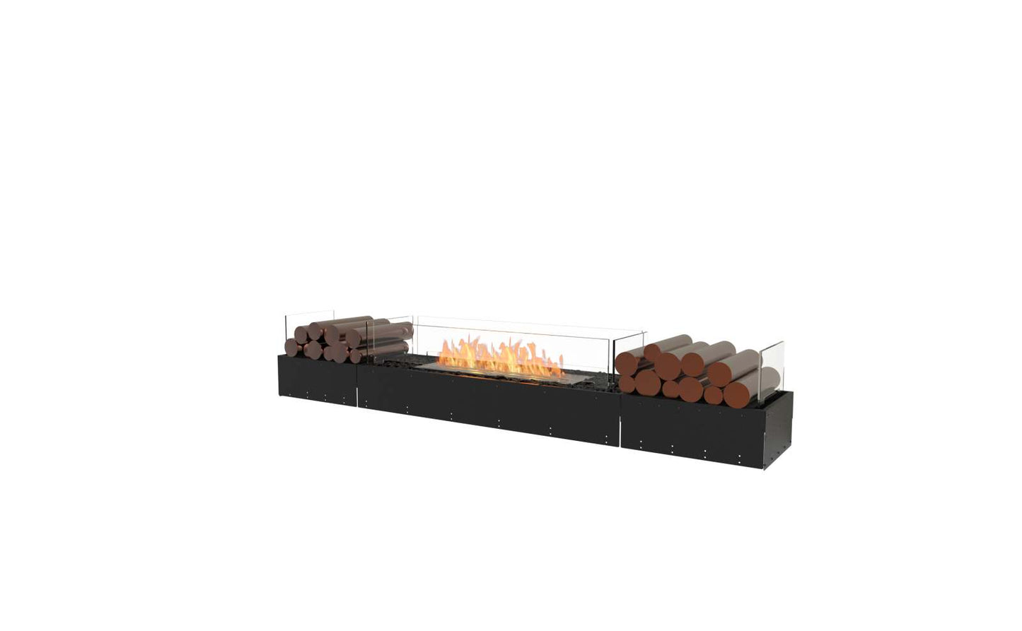 EcoSmart - Flex Fireplace 78BN.BX2 - Bench - Black