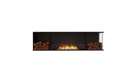 EcoSmart - Flex Fireplace 78RC.BX2 - Right Corner - Black