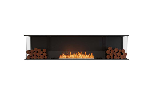 EcoSmart - Flex Fireplace 86BY.BX2 - Bay - Black