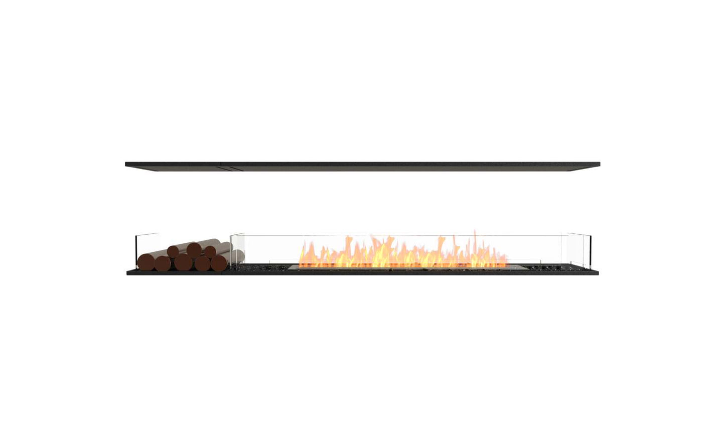 EcoSmart - Flex Fireplace 86IL.BX1 - Island - Black