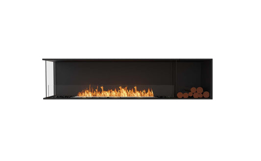 EcoSmart - Flex Fireplace 86LC.BXR - Left Corner - Black