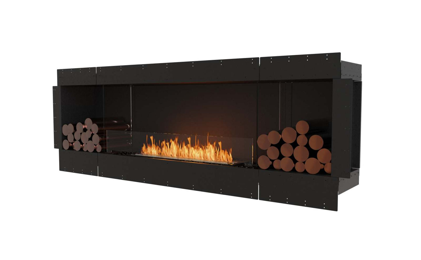 EcoSmart - Flex Fireplace 86SS.BX2 - Single Sided - Black