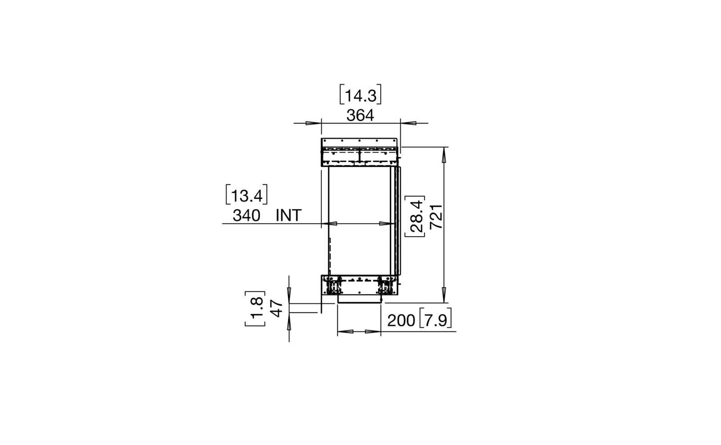 EcoSmart - Flex Fireplace 158BY.BX2 - Bay - Black