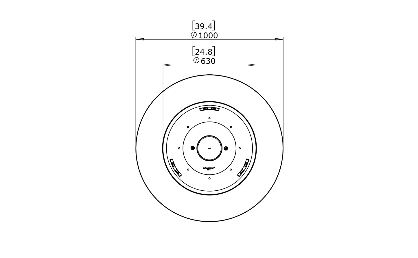 EcoSmart Fire - Pod 40 - Fire Pit Bowl - Graphite