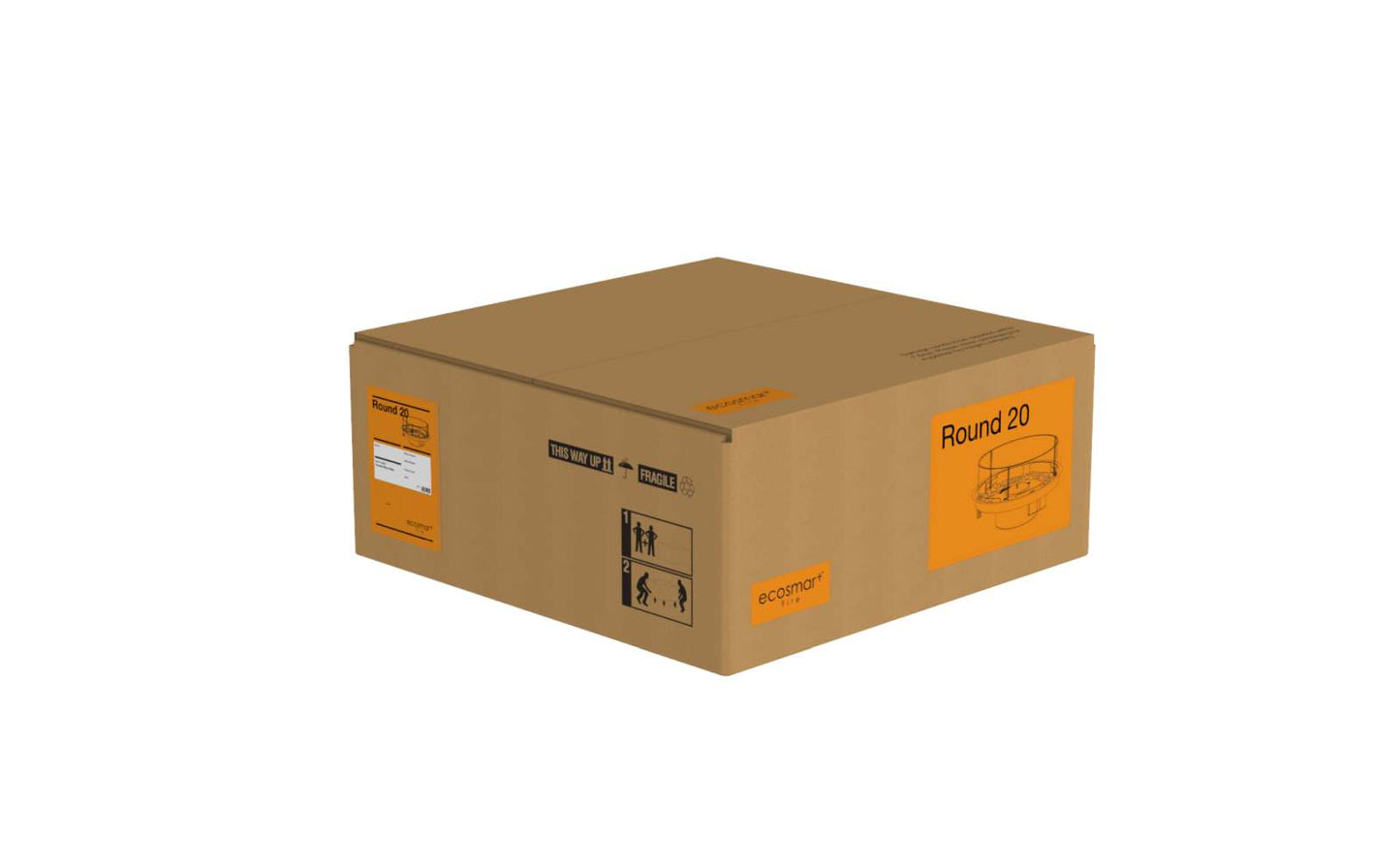 EcoSmart Fire - Round 20 - Fireplace Insert - Black