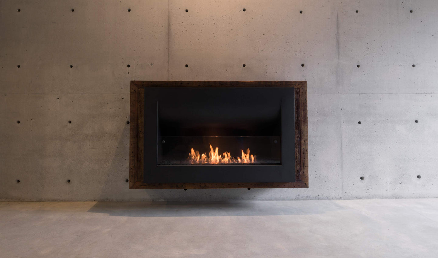 EcoSmart - Firebox 1100CV - Curved Fireplace - Black