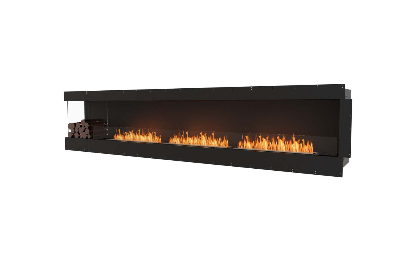 EcoSmart - Flex Fireplace 140LC.BXL - Left Corner - Black