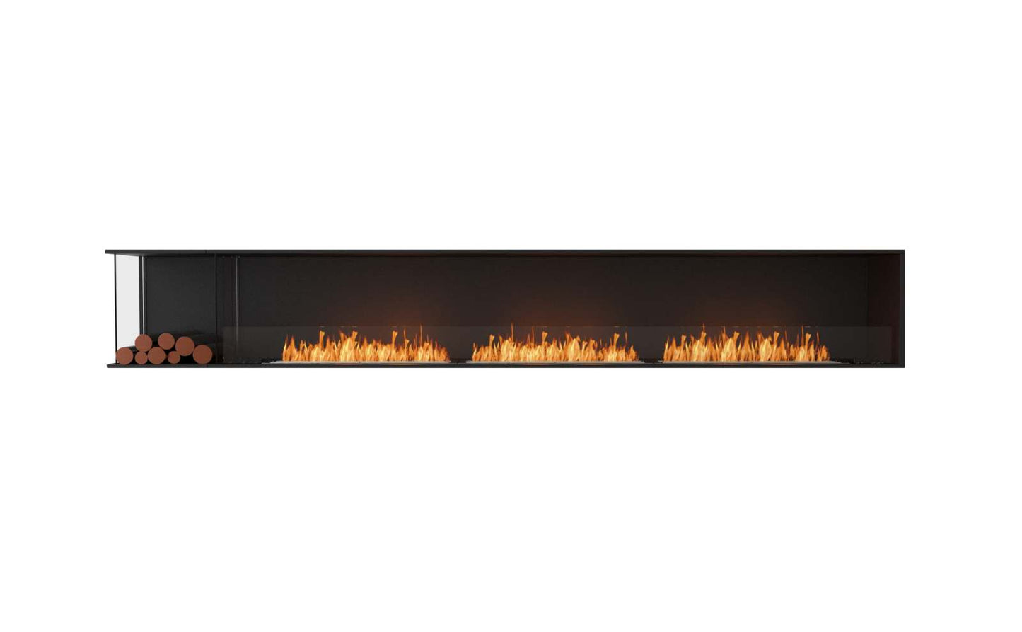 EcoSmart - Flex Fireplace 140LC.BXL - Left Corner - Black