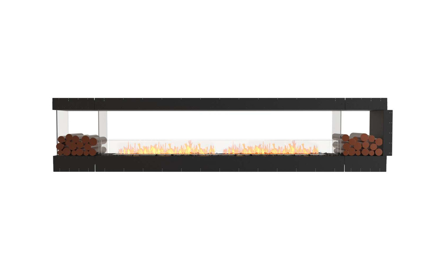 EcoSmart - Flex Fireplace 140PN.BX2 - Peninsula - Black
