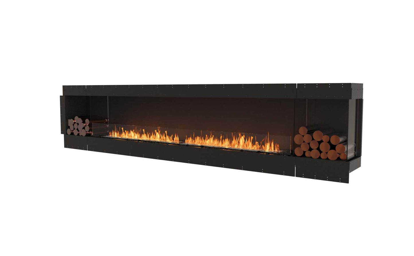 EcoSmart - Flex Fireplace 140RC.BX2 - Right Corner - Black