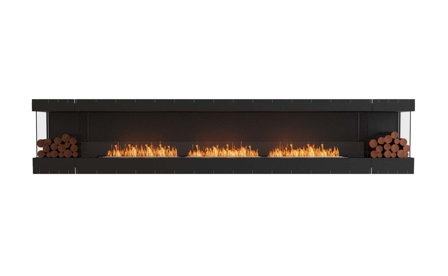 EcoSmart - Flex Fireplace 158BY.BX2 - Bay - Black