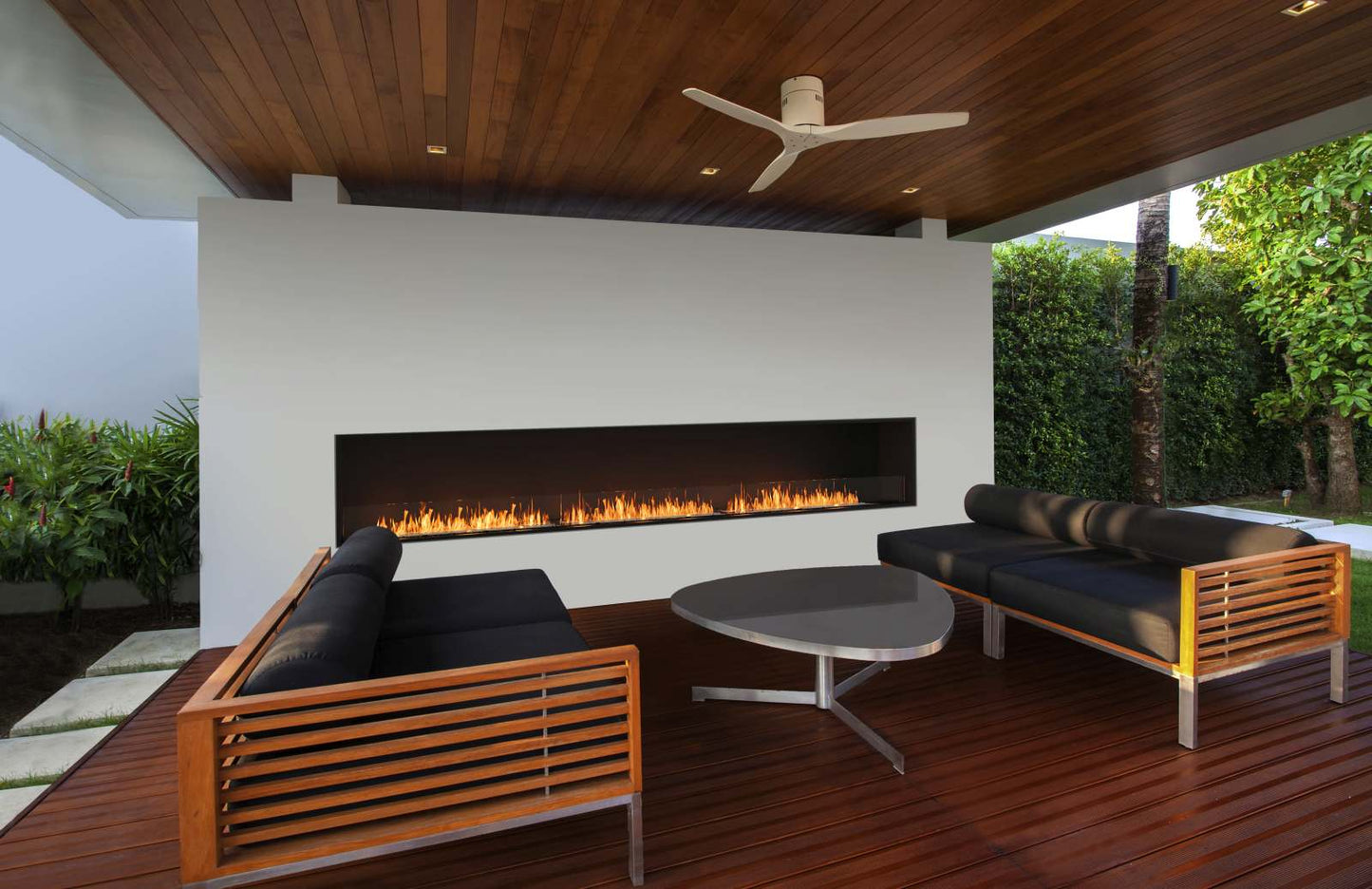 EcoSmart - Flex Fireplace 158SS - Single Sided - Black
