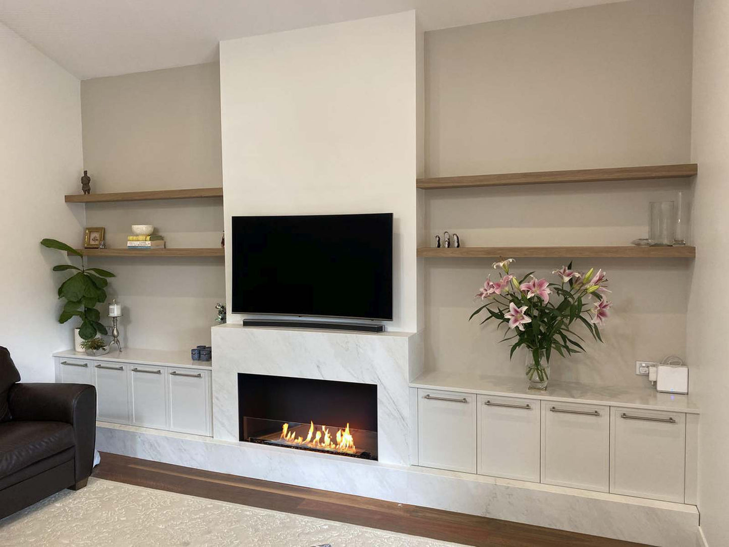 EcoSmart - Flex Fireplace 42SS - Single Sided - Black
