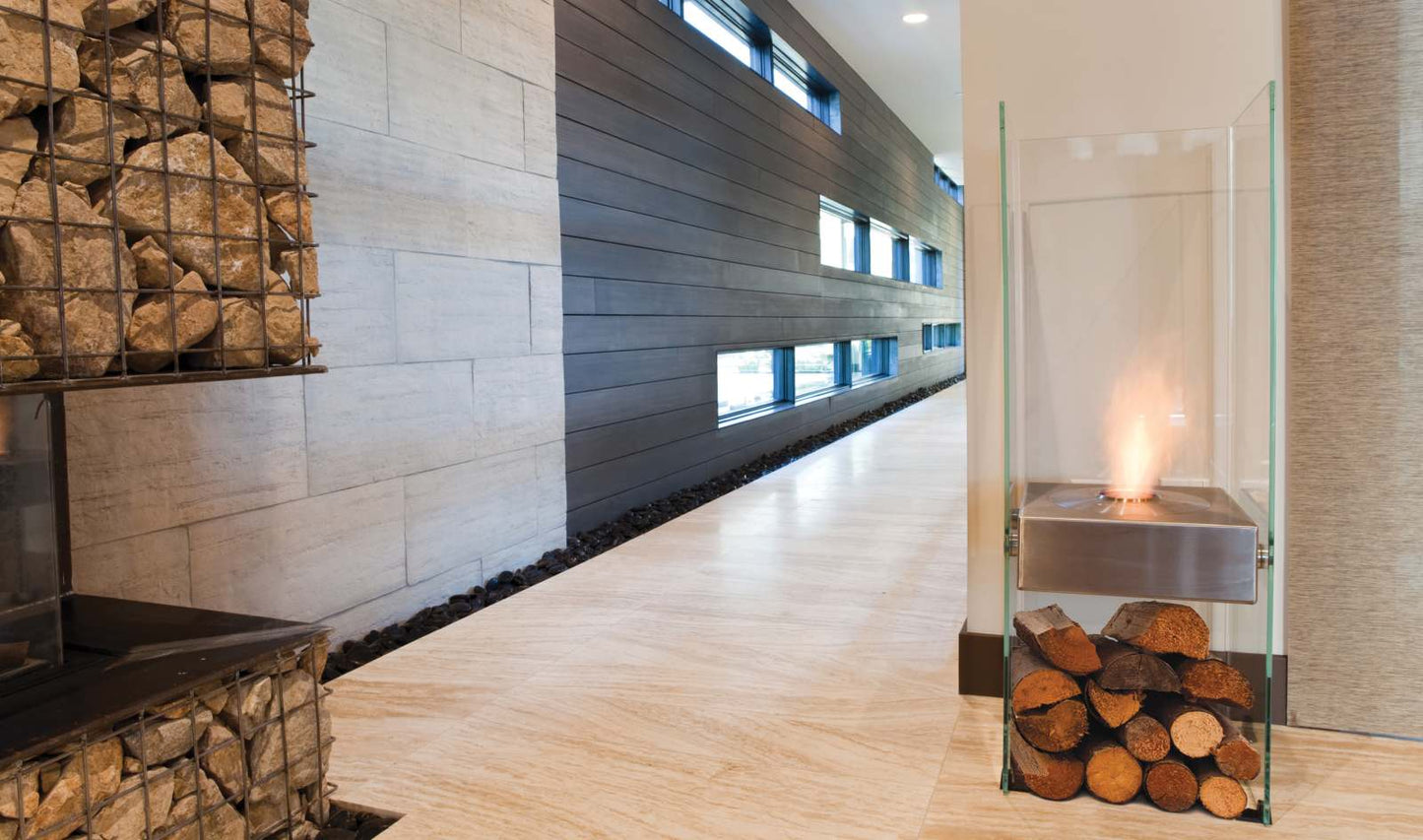 EcoSmart Fire - Free standing - Ghost - Stainless Steel