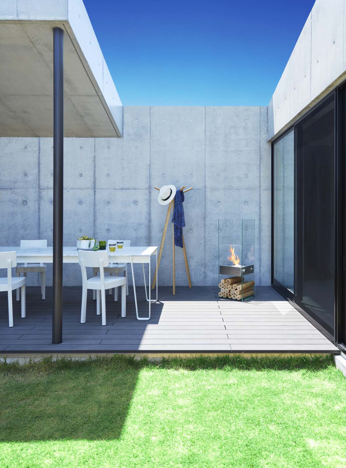 EcoSmart Fire - Free standing - Ghost - Stainless Steel
