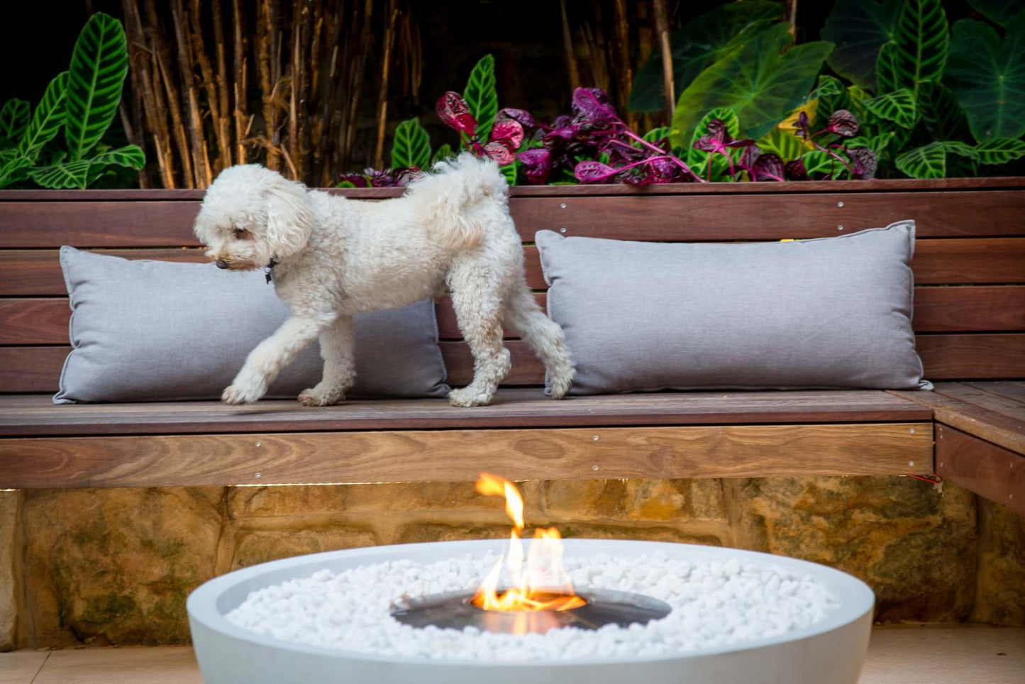 EcoSmart Fire - Mix 850 - Fire Pit Bowl - Bone