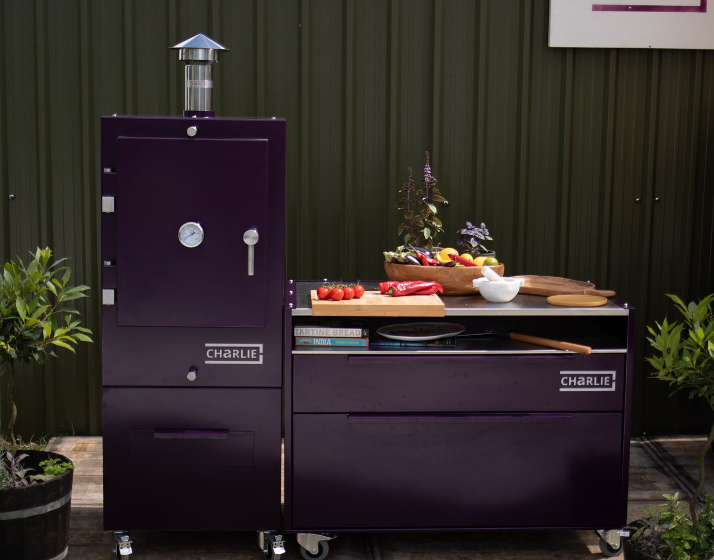 Charlie Charcoal Oven - Teal Duck