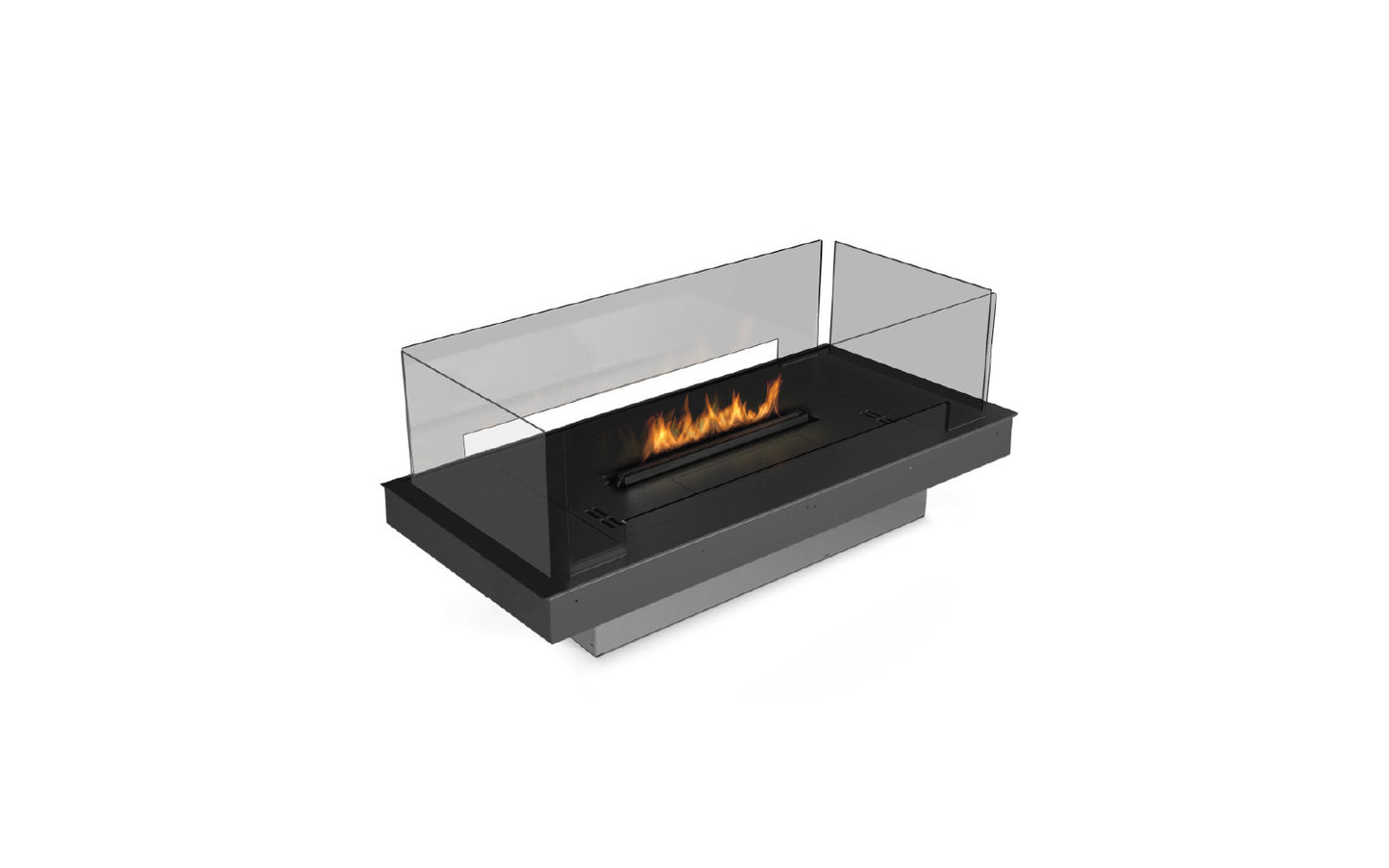 Planika - PRIME FIRE 2.0 590 BURNER WITH FRAME - GLASS PANEL