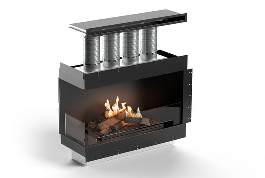 Planika Logs Box 1000 Left Corner in-room vent FLA4+ Logs 990