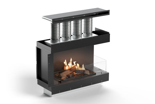 Planika Logs Box 1000 Right Corner in-room vent FLA4+ Logs 990