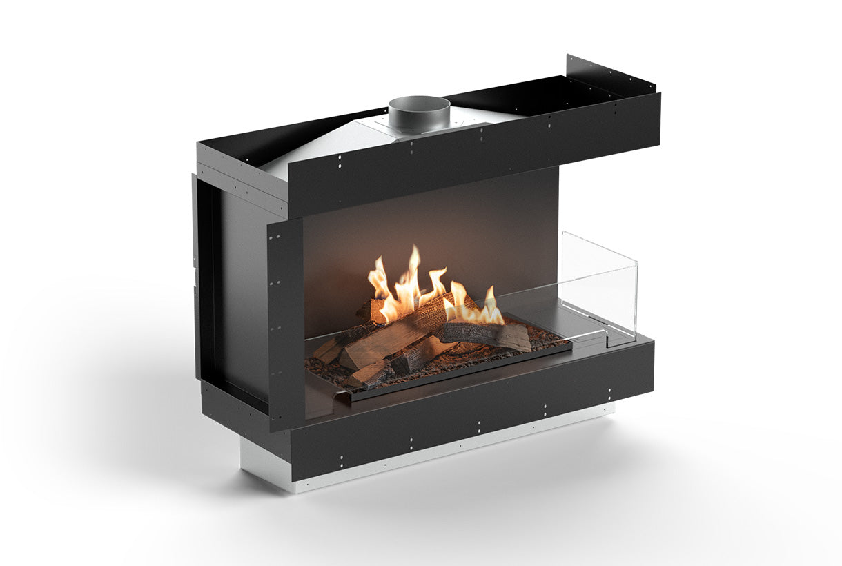 Planika Logs Box 1000 Three Sided flue connection FLA4+ Logs 990