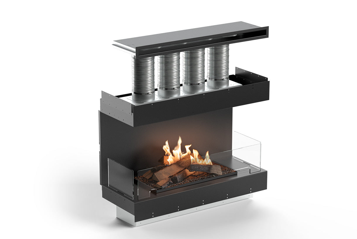 Planika Logs Box 1000 Three Sided in-room vent FLA4 Logs 990