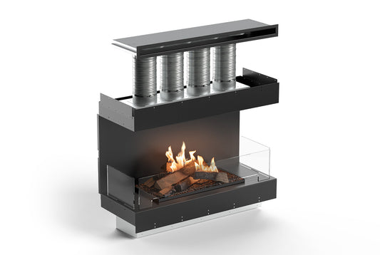 Planika Logs Box 1000 Three Sided in-room vent FLA4+ Logs 990