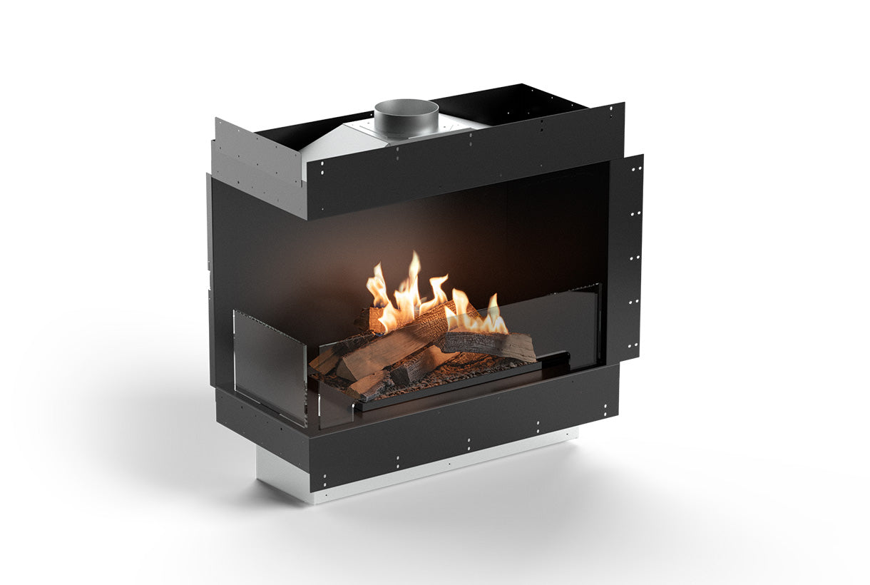 Planika Logs Box 800 Left Corner flue connection FLA4+ Logs 790