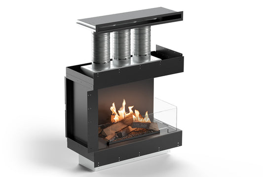 Planika Logs Box 800 Right Corner in-room vent FLA4+ Logs 790