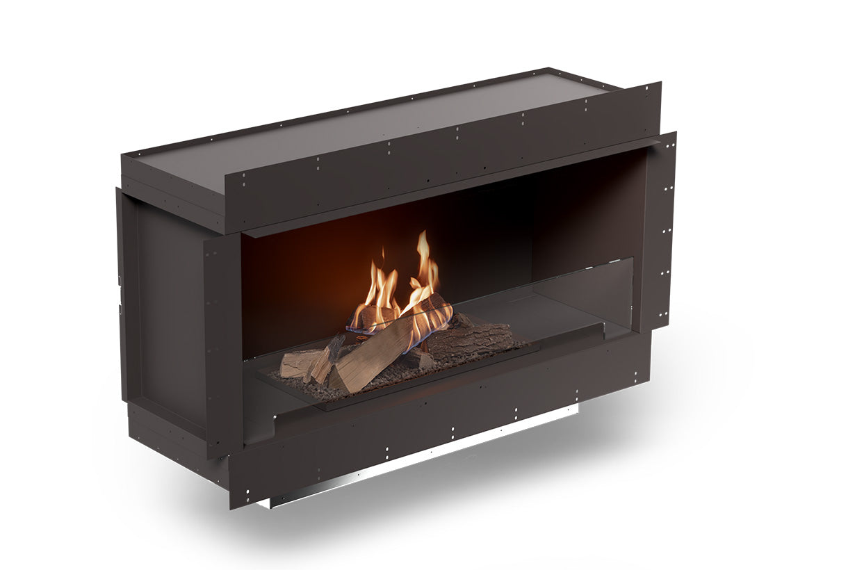 Planika Forma 1200 Bioethanol Fireplace Single Sided with FLA4 990 Logs