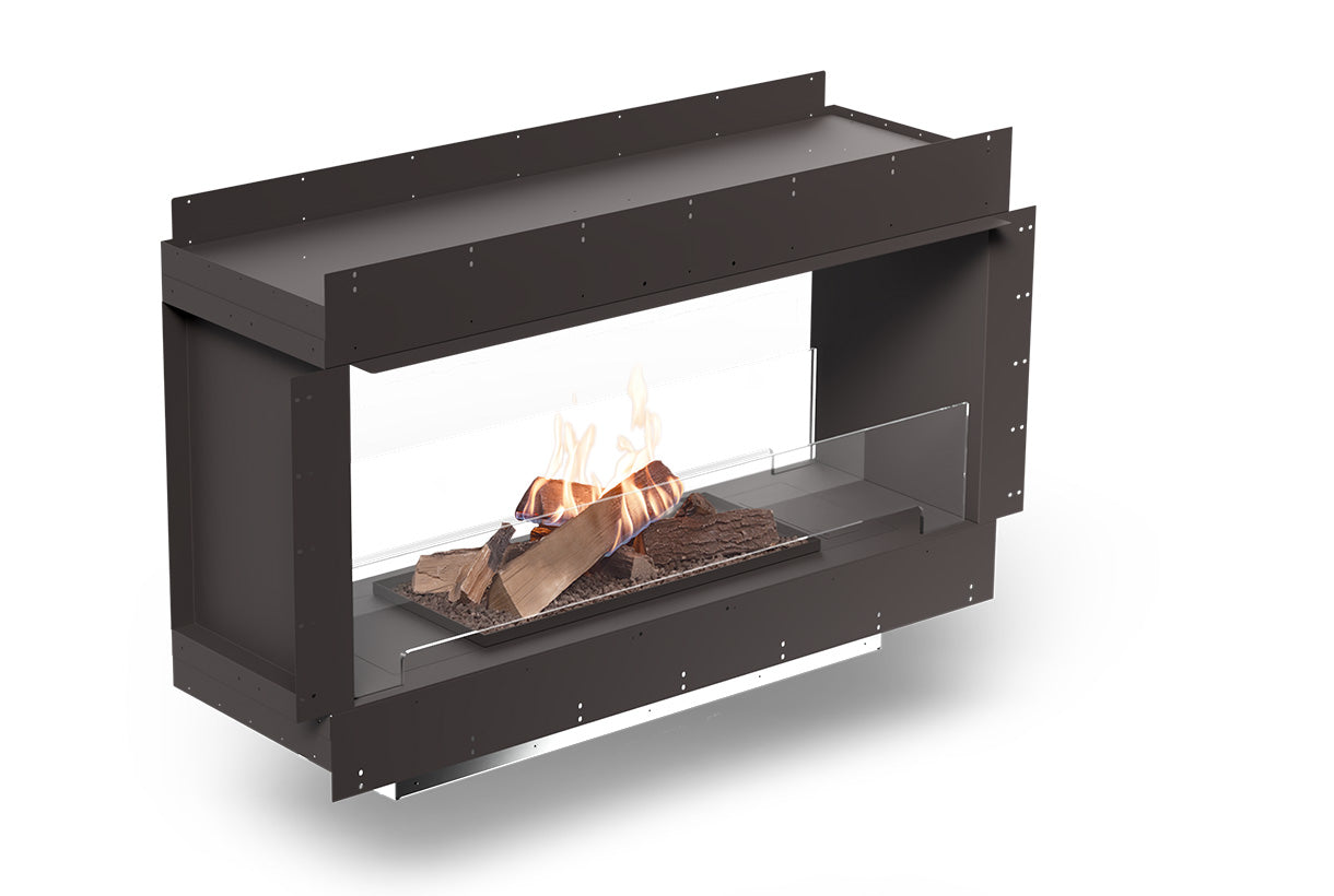 Planika Forma 1200 Bioethanol Fireplace Tunnel with FLA4 990 Logs