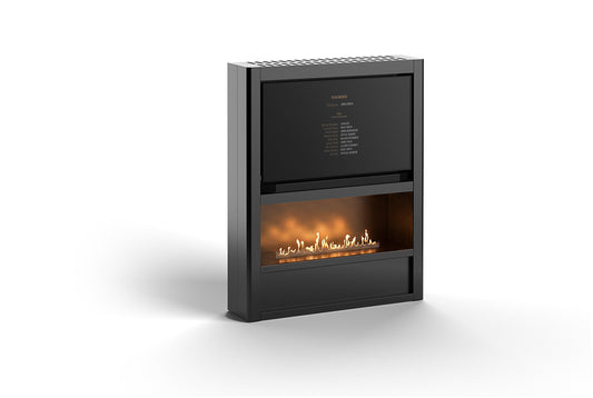 Planilka Cinema Media Wall with FLA4 990 Bioethanol Burner