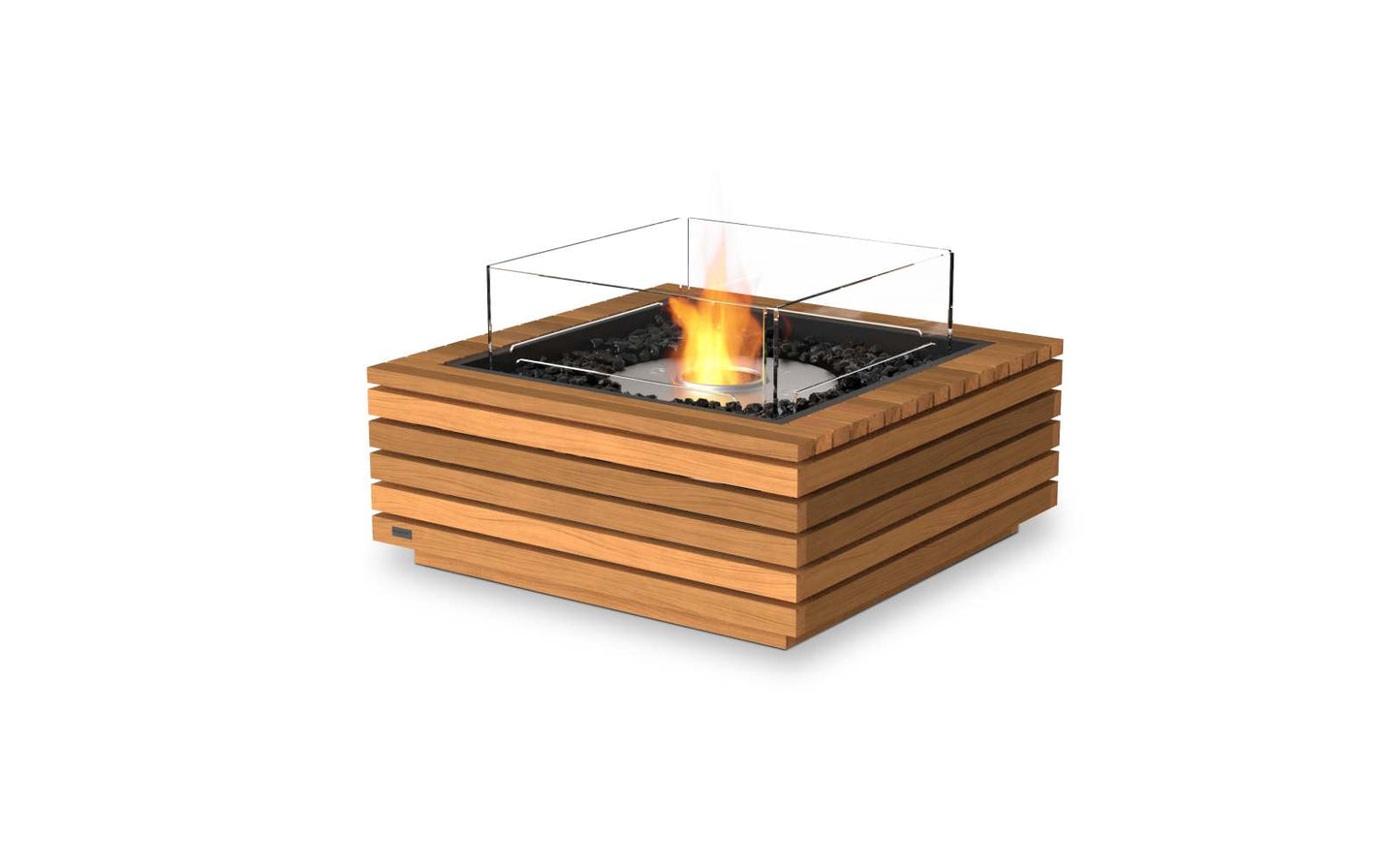 EcoSmart Fire - Base 30 - Gas Fire Pit Table - Teak