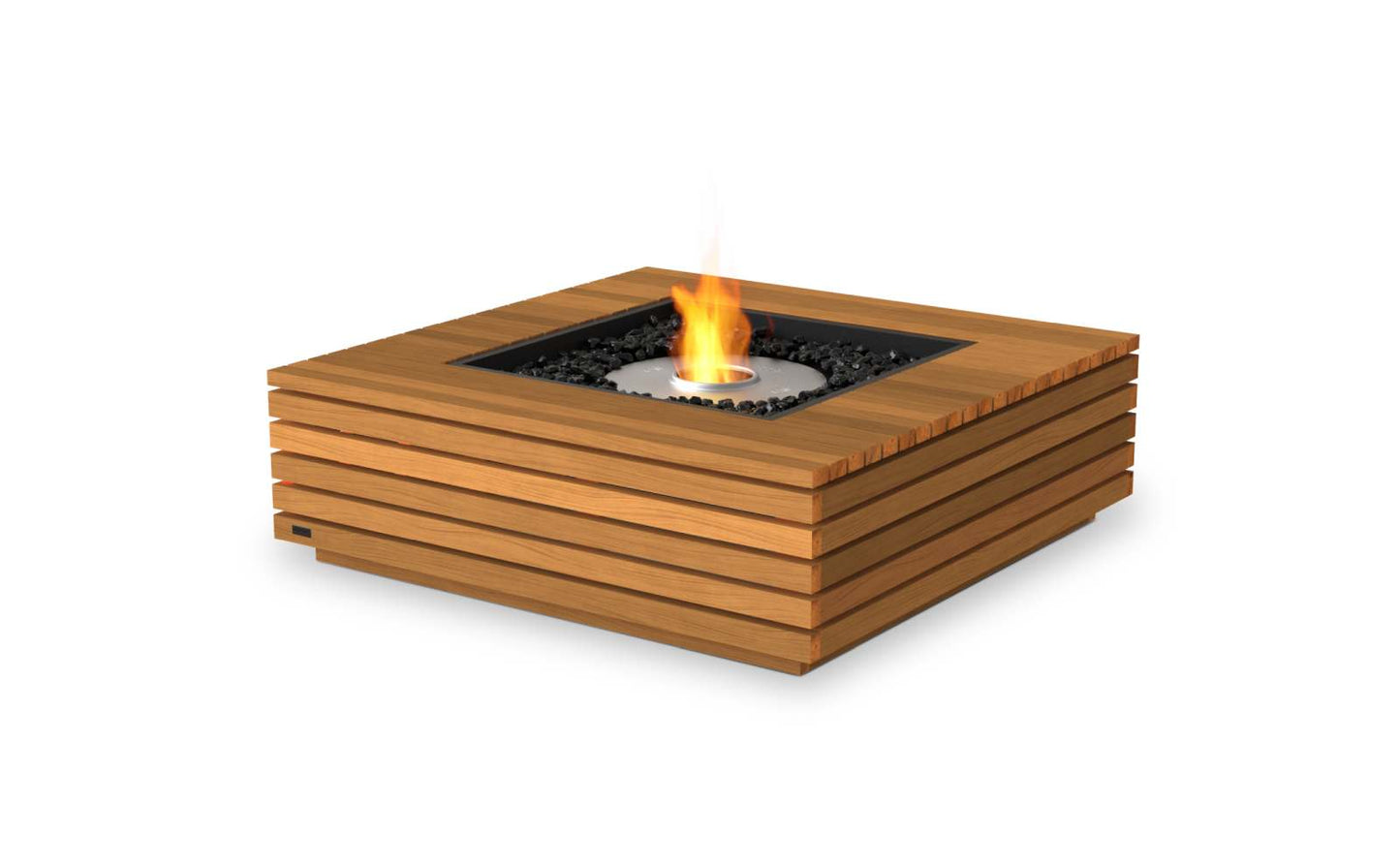 EcoSmart Fire - Base 40 - Gas Fire Pit Table - Teak