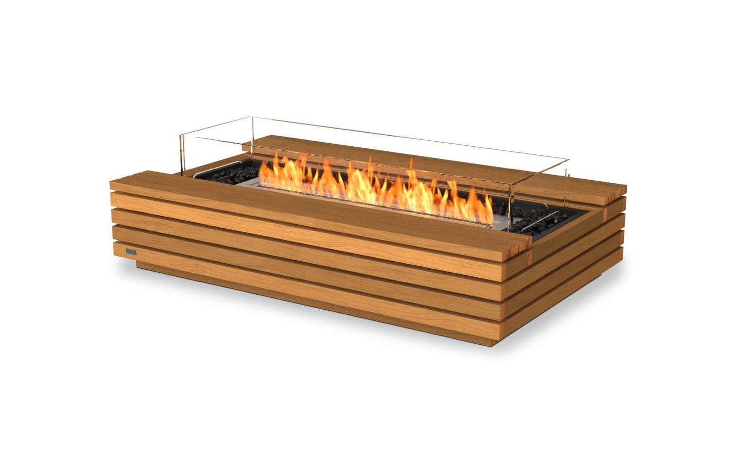 EcoSmart Fire - Cosmo 50 - Gas Fire Pit Table - Teak