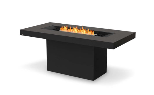 EcoSmart Fire - Gin 90 (Bar) - Gas Fire Pit Table - Graphite