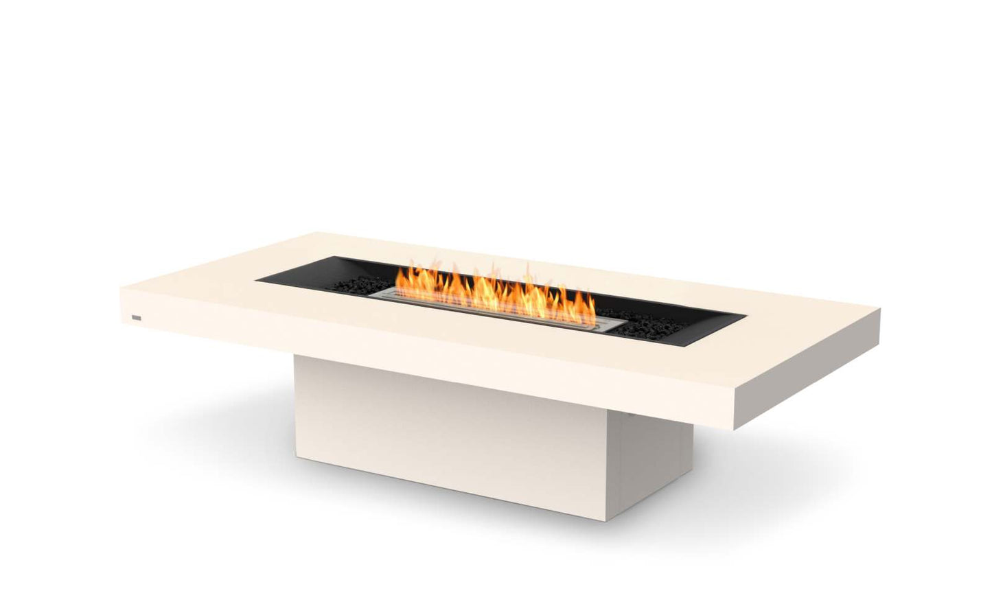 EcoSmart Fire - Gin 90 (Chat) - Gas Fire Pit Table - Bone