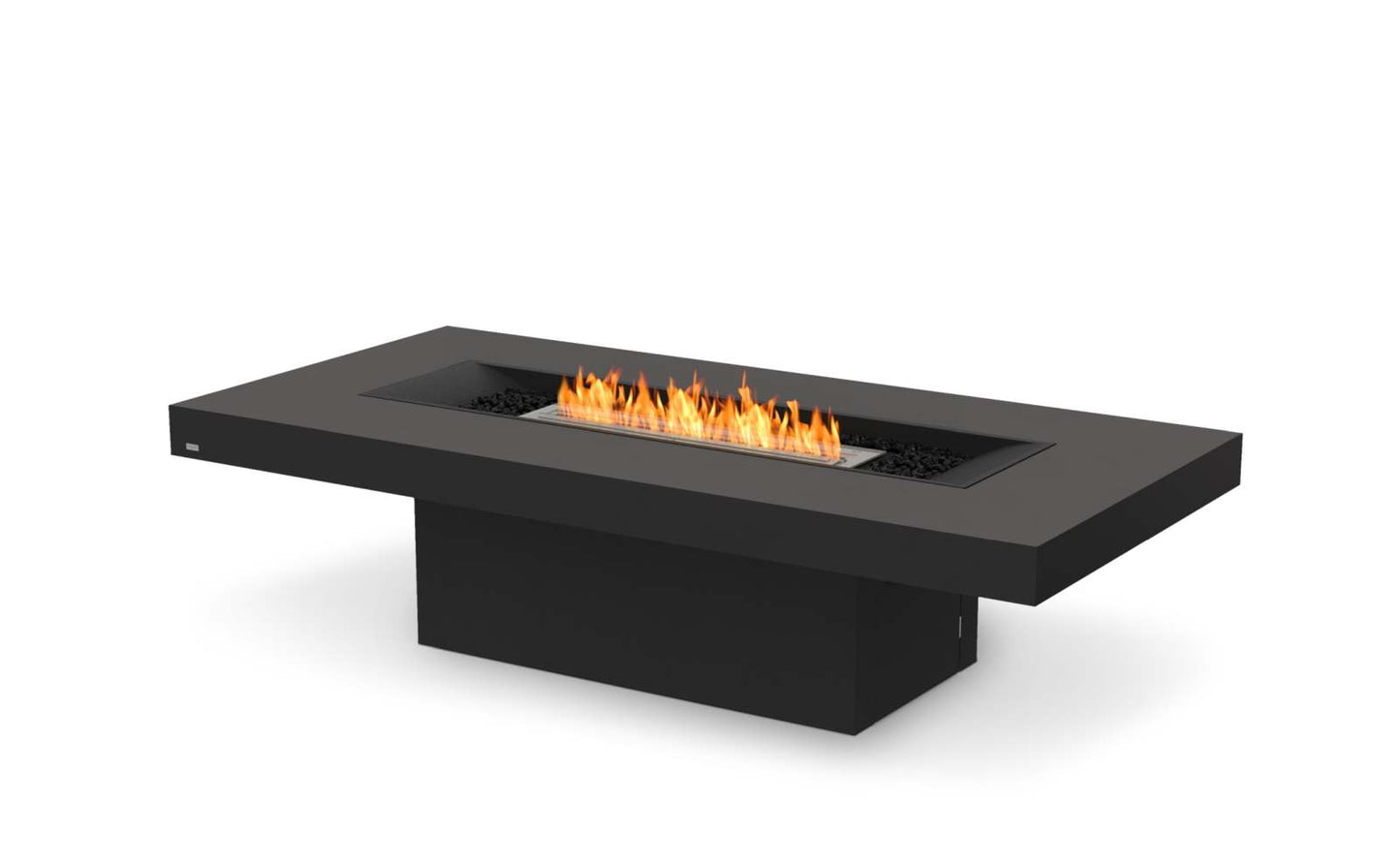 EcoSmart Fire - Gin 90 (Chat) - Gas Fire Pit Table - Graphite
