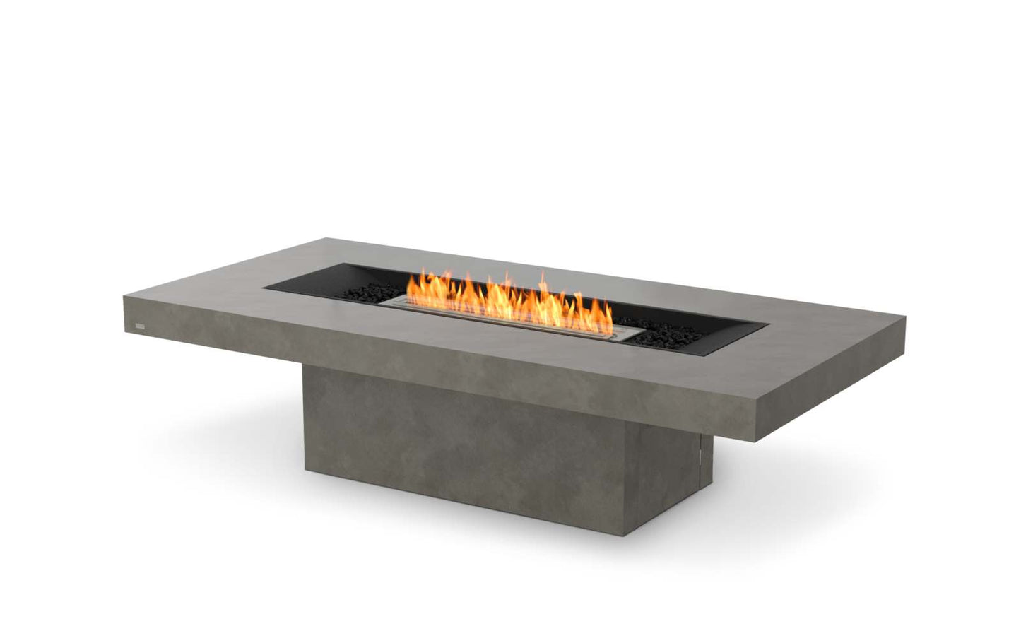 EcoSmart Fire - Gin 90 (Chat) - Gas Fire Pit Table - Natural