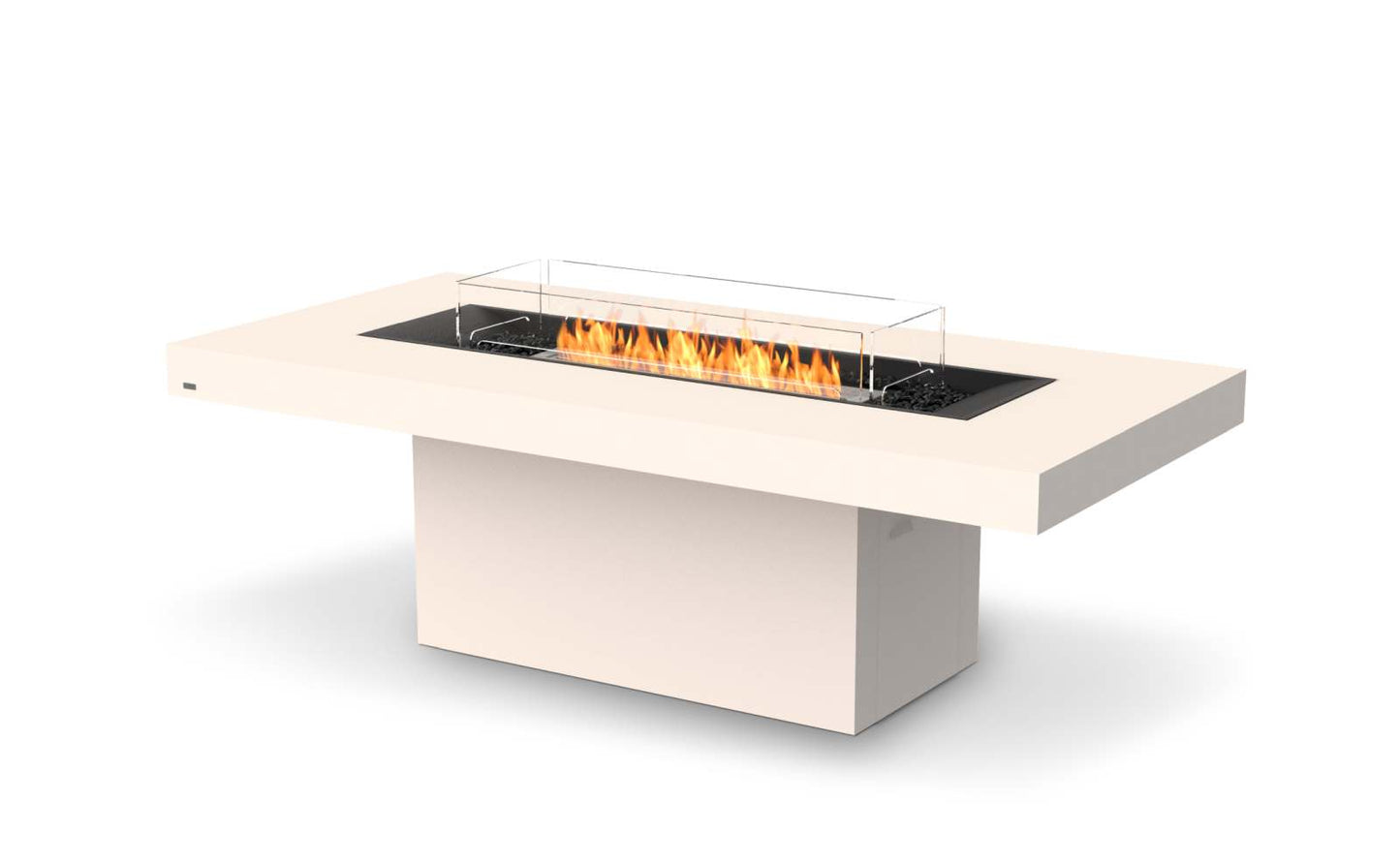 EcoSmart Fire - Gin 90 (Dining) - Gas Fire Pit Table - Bone
