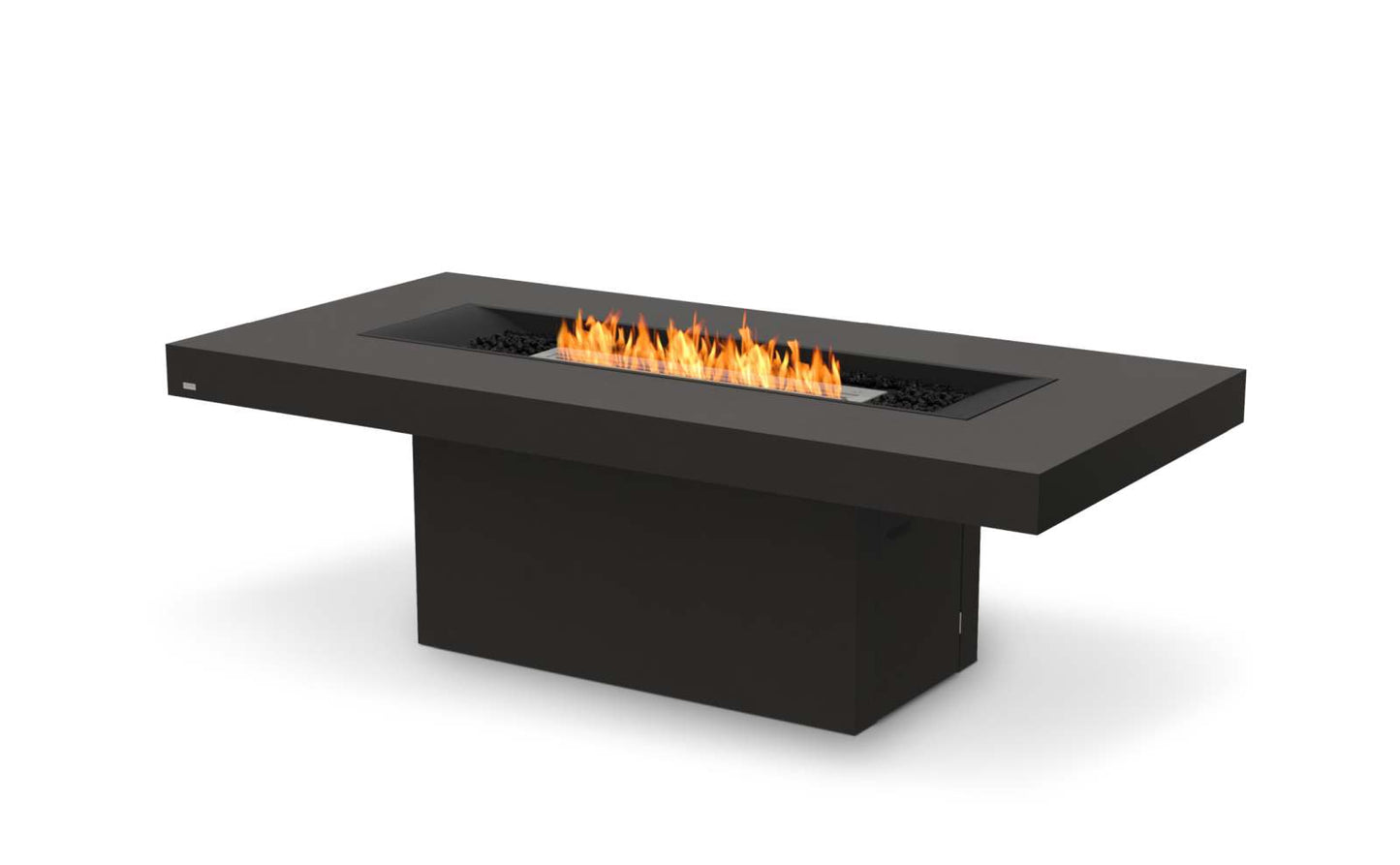 EcoSmart Fire - Gin 90 (Dining) - Gas Fire Pit Table - Graphite