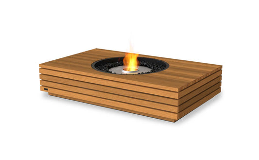 EcoSmart Fire - Martini 50 - Gas Fire Pit Table - Teak