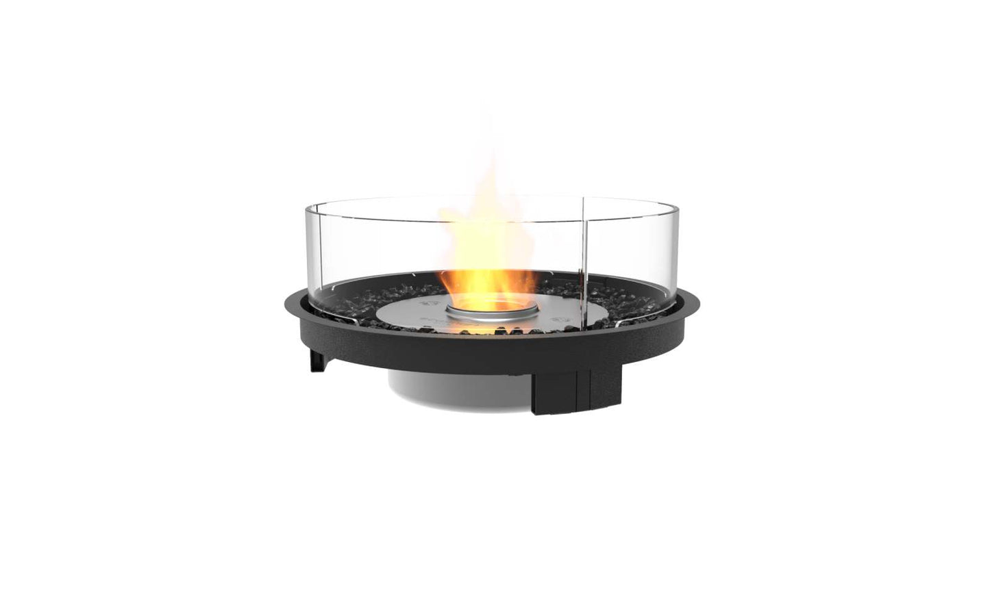 EcoSmart Fire - Round 20 - Gas Fire Pit Kit - Black
