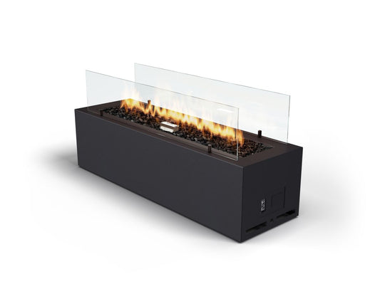 Galio Black Automatic Outdoor Gas Fireplace Firebox