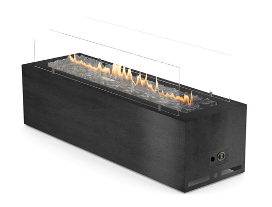 Galio Black Manual Outdoor Gas Fireplace Firebox