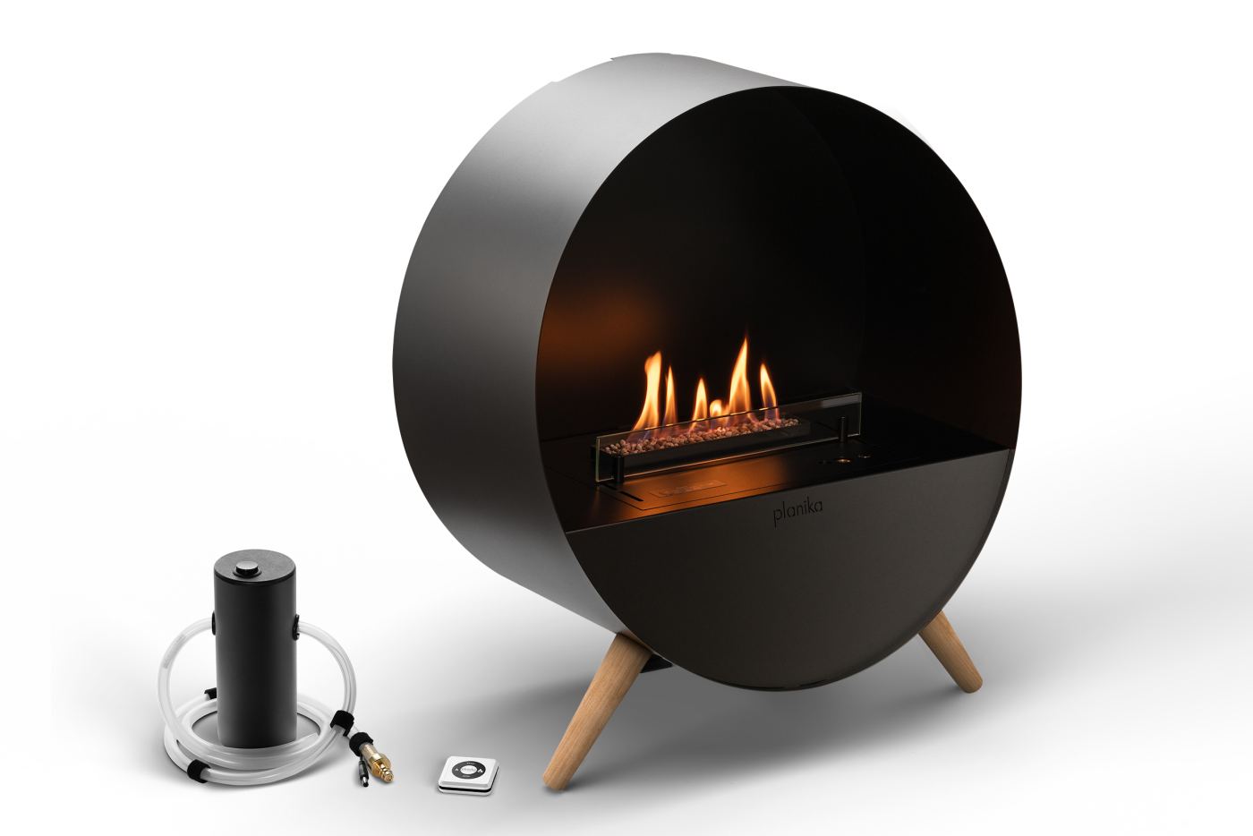 Planika - Wall fireplace - BUBBLE WALL AND FLOOR