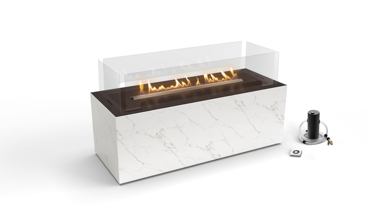 Planika - Free standing fireplace - BOX DAZE WITH FLA 3 990